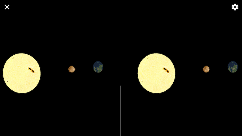 Sun and planets